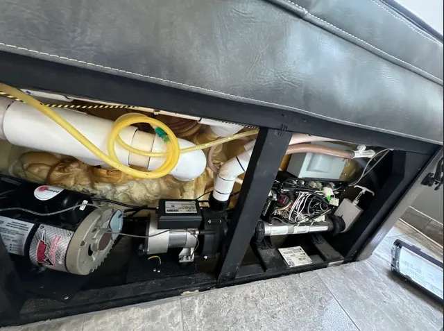 Hot-tub heater element during replacement