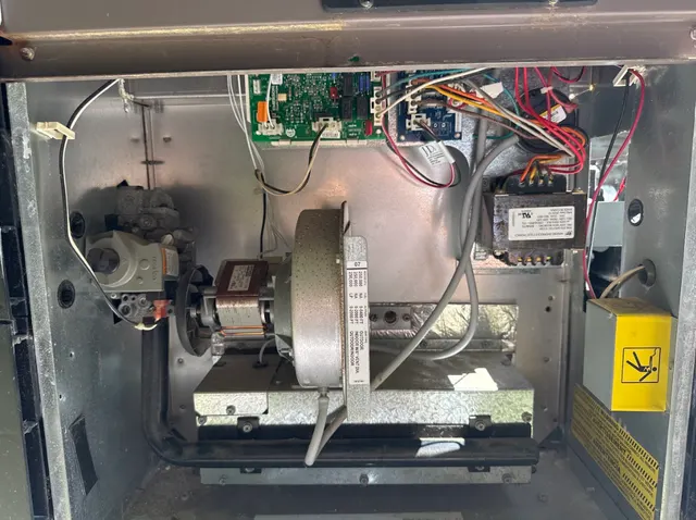 Opened pool heater during component-level repair